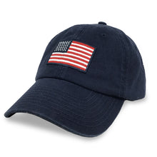 Load image into Gallery viewer, Armed Forces Gear American Flag Hat (Navy)