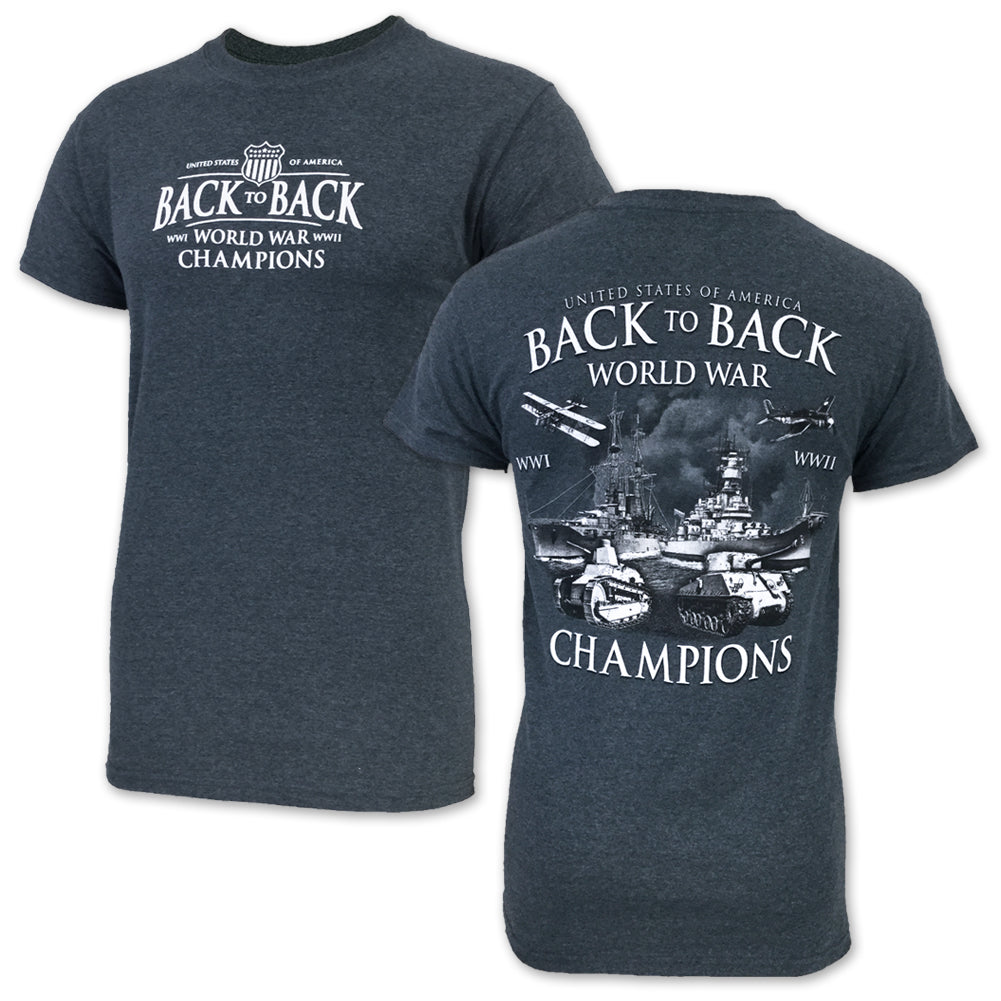 Back To Back World Champions T-Shirt (Grey)
