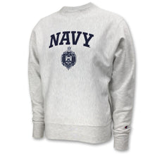 Load image into Gallery viewer, USNA ISSUE CHAMPION REVERSE WEAVE CREWNECK (ASH) 2