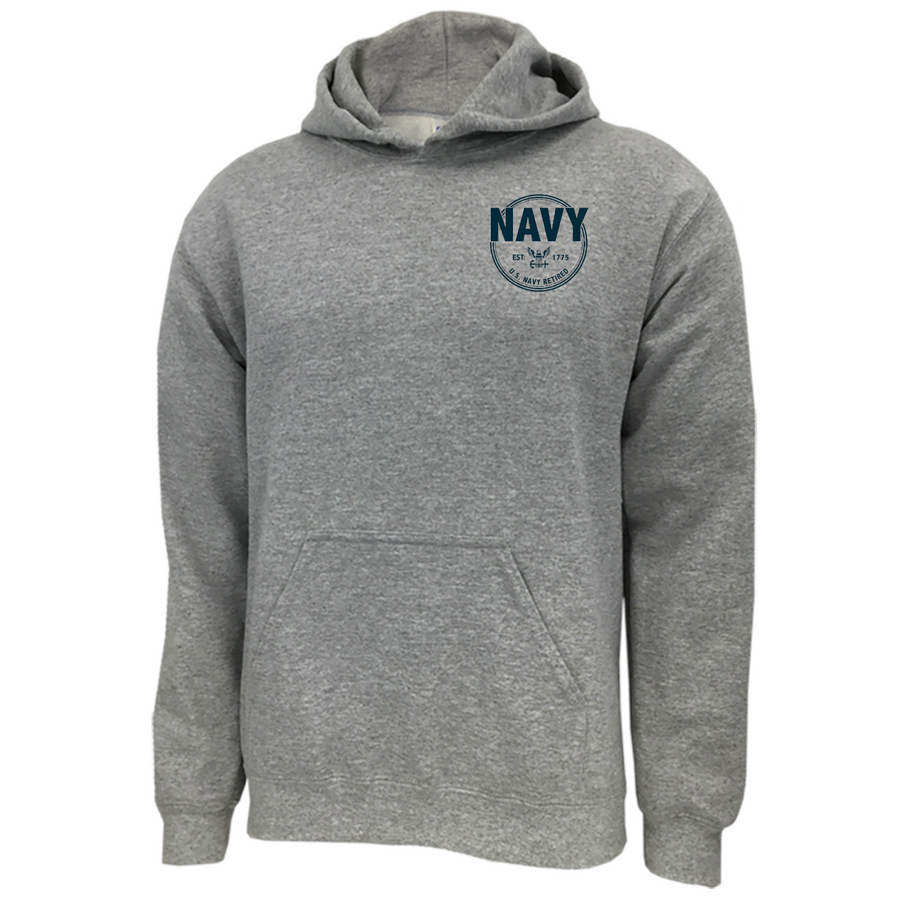 Navy Retired Left Chest Hood