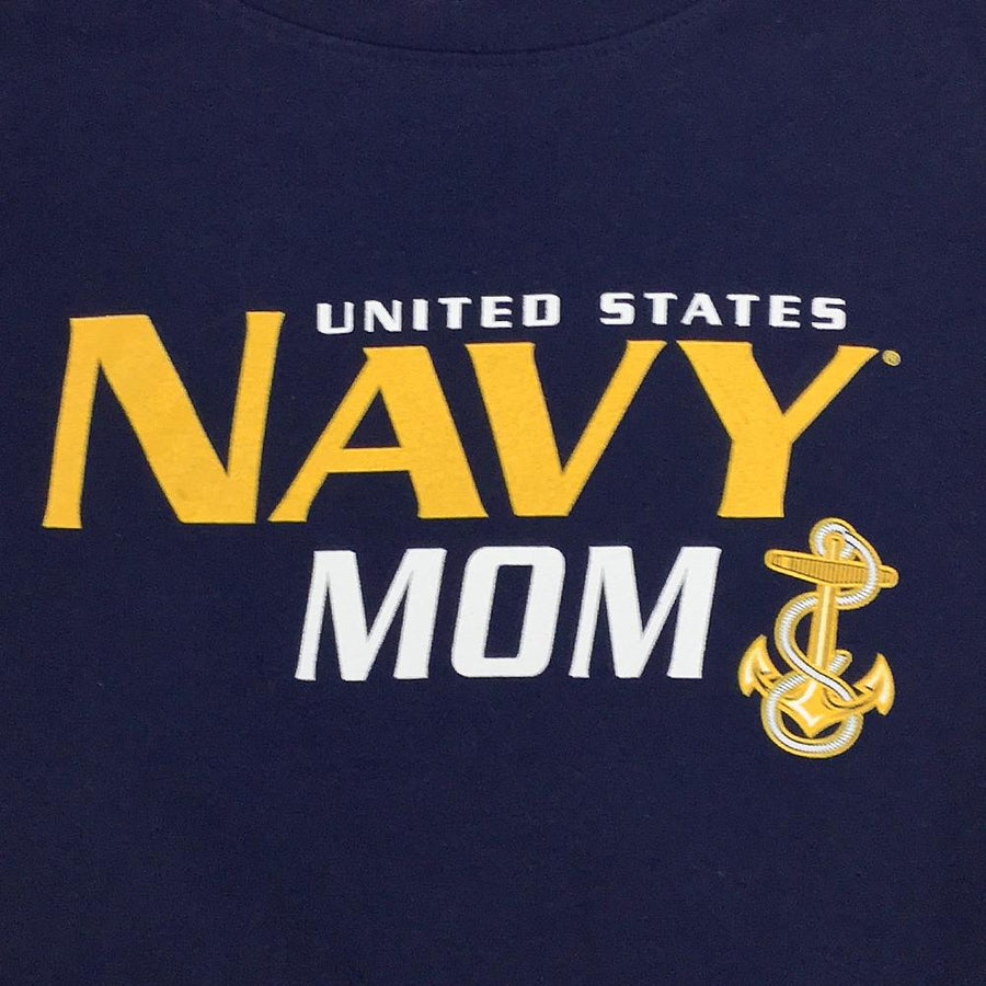 LADIES UNITED STATES NAVY MOM T-SHIRT (NAVY) 1