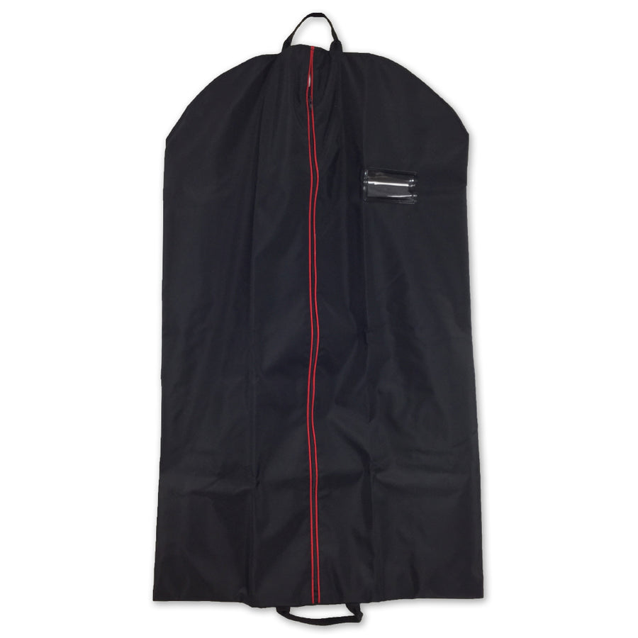 Lightweight Dress Uniform Garment Bag (Black With Red Zip)