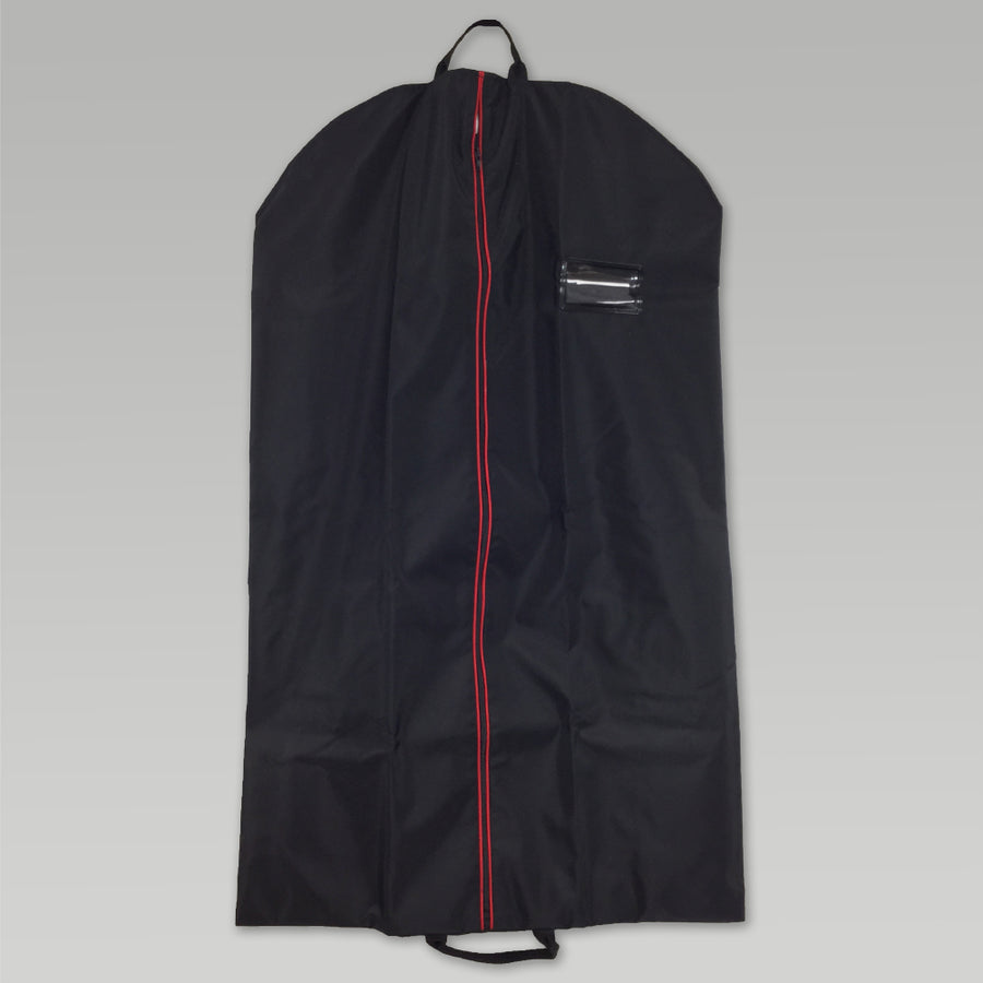 Lightweight Dress Uniform Garment Bag (Black With Red Zip)