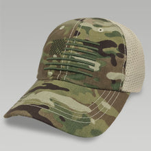 Load image into Gallery viewer, American Flag Mesh Hat (Camo)