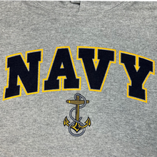 Load image into Gallery viewer, Navy Arch Anchor Hood (Grey)
