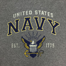 Load image into Gallery viewer, Navy Eagle Est. 1775 Long Sleeve T-Shirt (Grey)