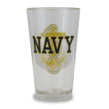 Load image into Gallery viewer, Navy Anchor Pint Glass