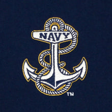 Load image into Gallery viewer, NAVY ANCHOR EMBROIDERED FLEECE 1/4 ZIP (NAVY) 3