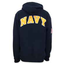 Load image into Gallery viewer, NAVY ANCHOR EMBROIDERED FLEECE FULL ZIP (NAVY) 1