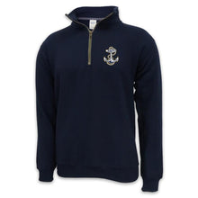 Load image into Gallery viewer, NAVY ANCHOR LOGO 1/4 ZIP (NAVY)