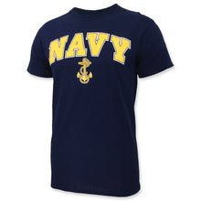 Load image into Gallery viewer, Navy Arch Anchor T-Shirt (Navy)