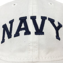 Load image into Gallery viewer, Navy Arch Hat (White)