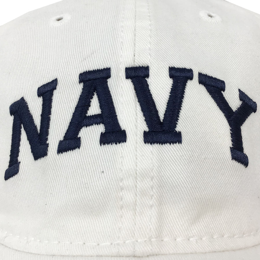 Navy Arch Hat (White)