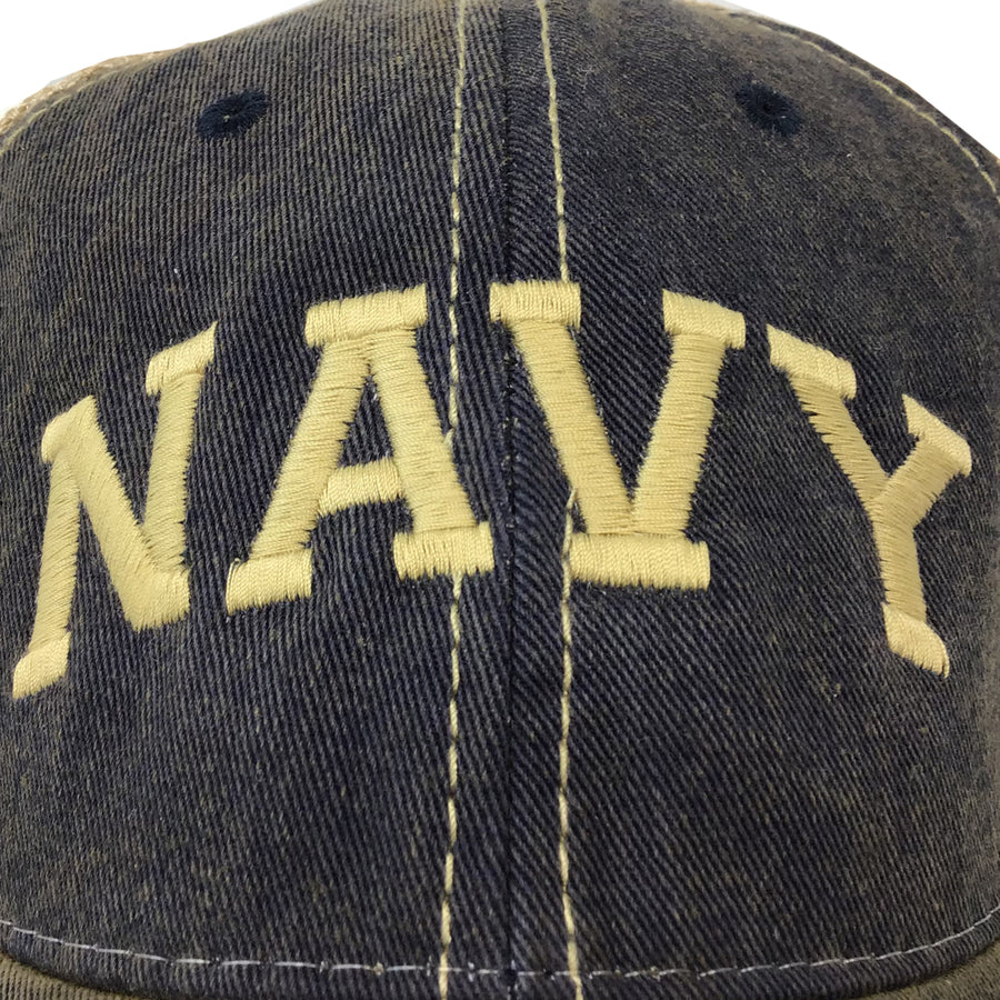 Navy Arch Trucker Hat
