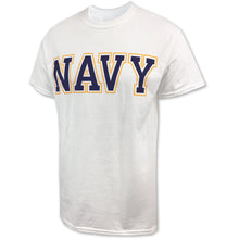 Load image into Gallery viewer, Navy Bold Core T-Shirt (White)