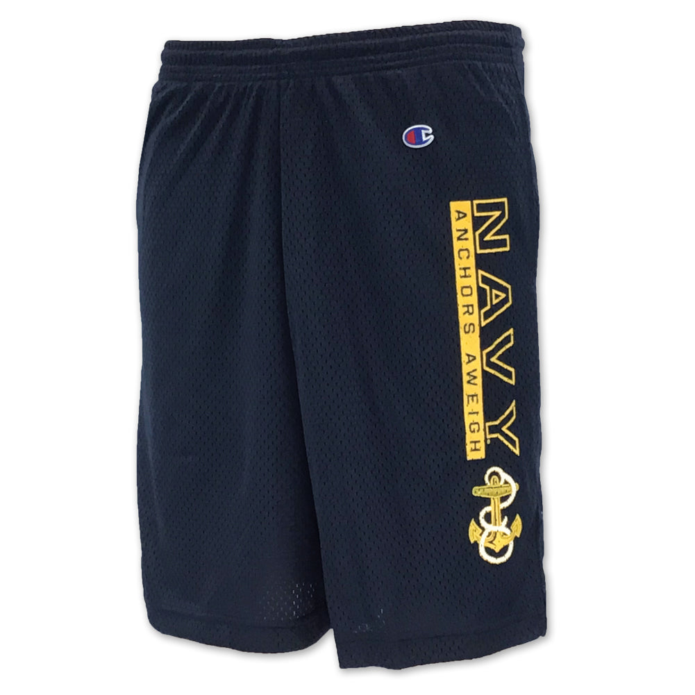 Navy Champion Anchors Aweigh Mesh Short (Navy)