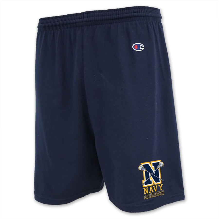 NAVY CHAMPION LACROSSE LOGO COTTON SHORT (NAVY)