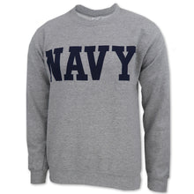 Load image into Gallery viewer, Navy Core Crewneck (Grey)