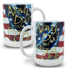 Load image into Gallery viewer, Navy Dad Coffee Mug