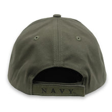 Load image into Gallery viewer, Navy Deluxe Low Profile Hat (OD Green)