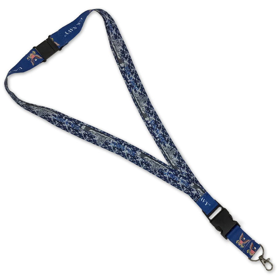 Navy Reversible Lanyard