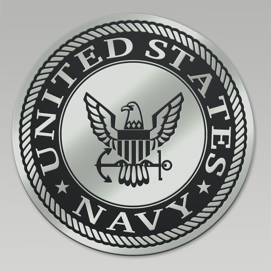 Navy Eagle Chrome Emblem