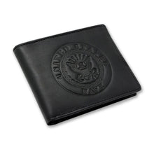 Load image into Gallery viewer, Navy Embossed Bifold Wallet