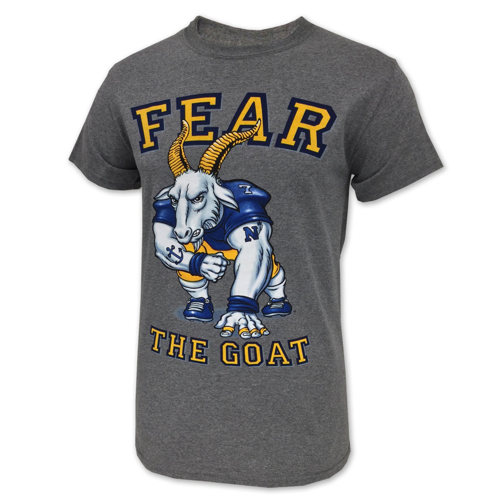 Navy Fear The Goat Football T-Shirt
