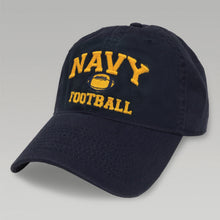 Load image into Gallery viewer, Navy Football Twill Hat (Navy)