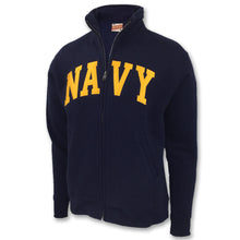 Load image into Gallery viewer, Navy Full Zip Collared Sweat (Navy)