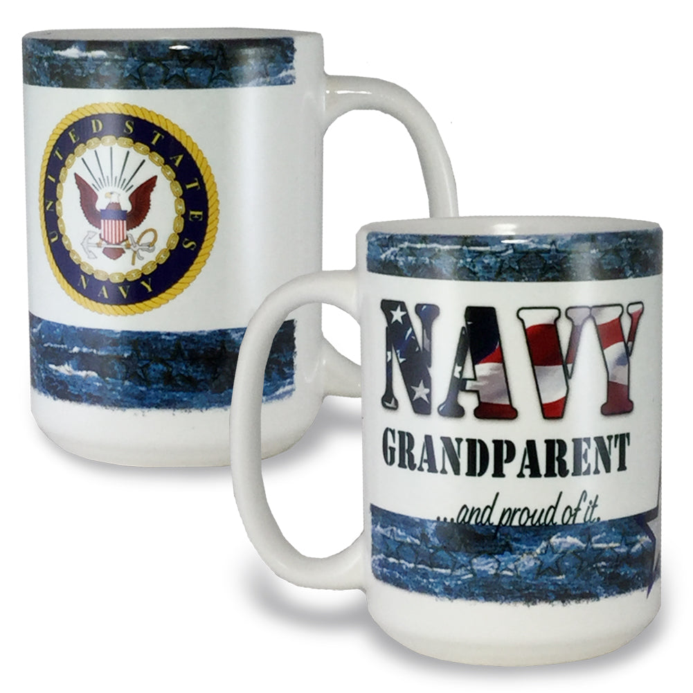 Navy Grandparent Coffee Mug