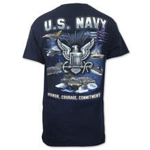 Load image into Gallery viewer, Navy Honor Action T-Shirt