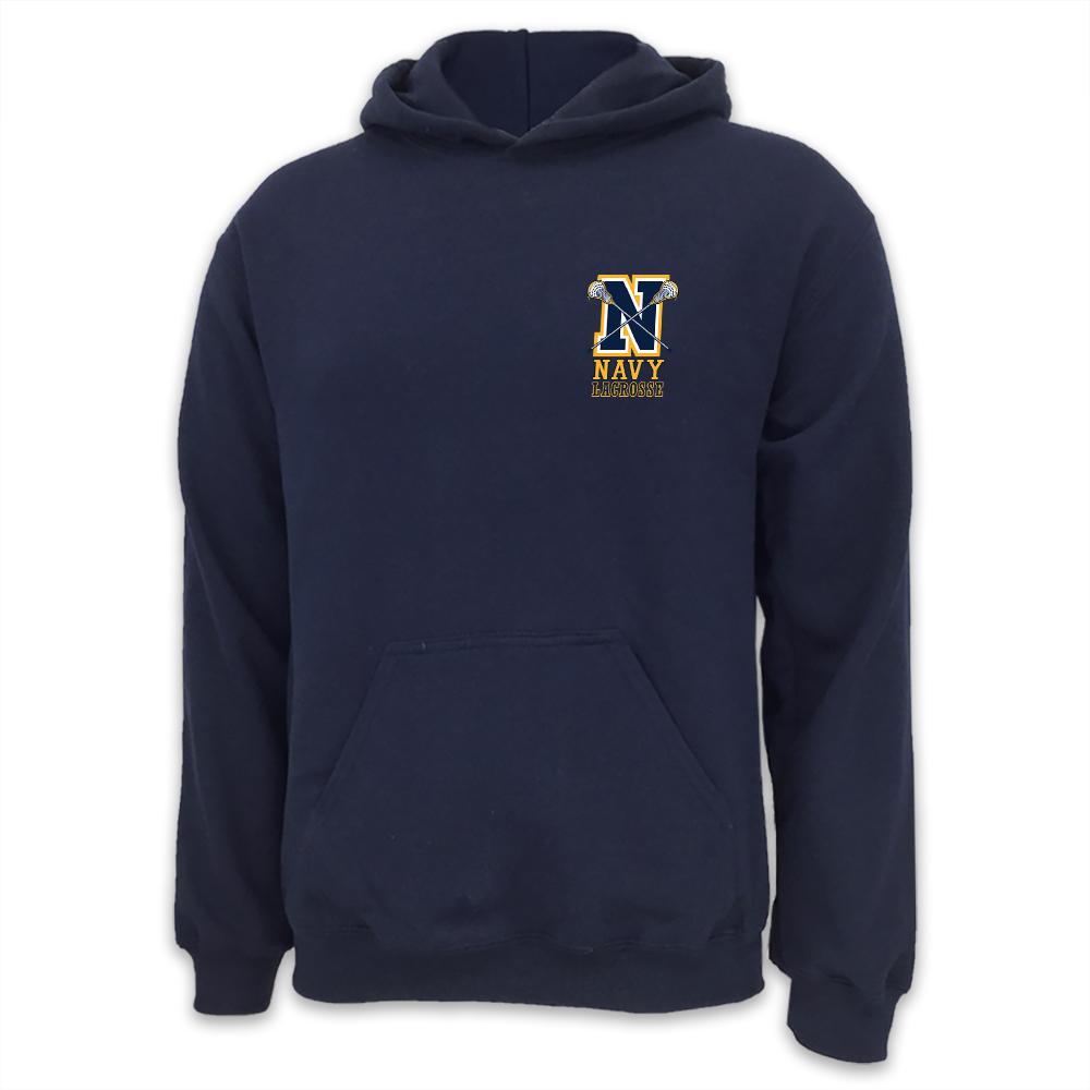 NAVY LACROSSE LOGO HOOD (NAVY)