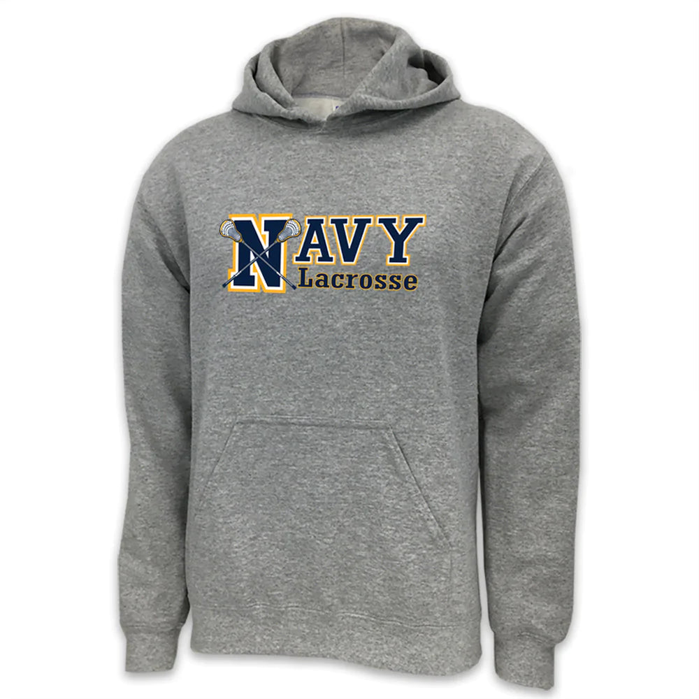 NAVY LACROSSE SPORT HOOD (GREY)