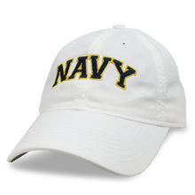 Load image into Gallery viewer, Navy Ladies Arch Hat (White)