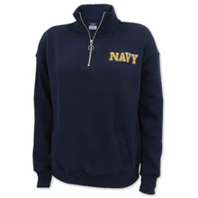 Load image into Gallery viewer, Navy Ladies Dakota Quarter Zip Pullover (Navy)