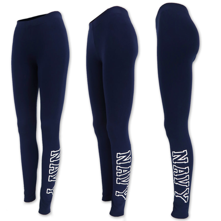 Navy Ladies Love 'Em Longer Leggings (Navy)