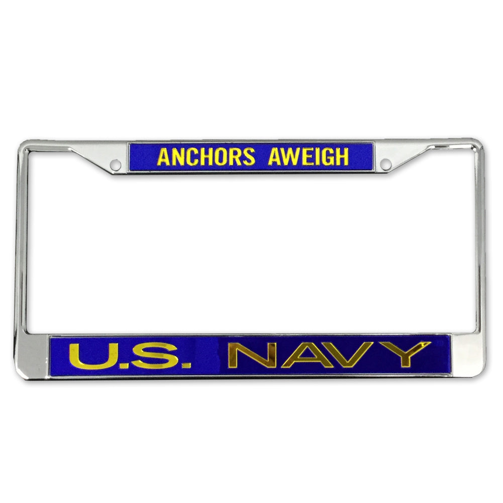 Navy License Plate Frame