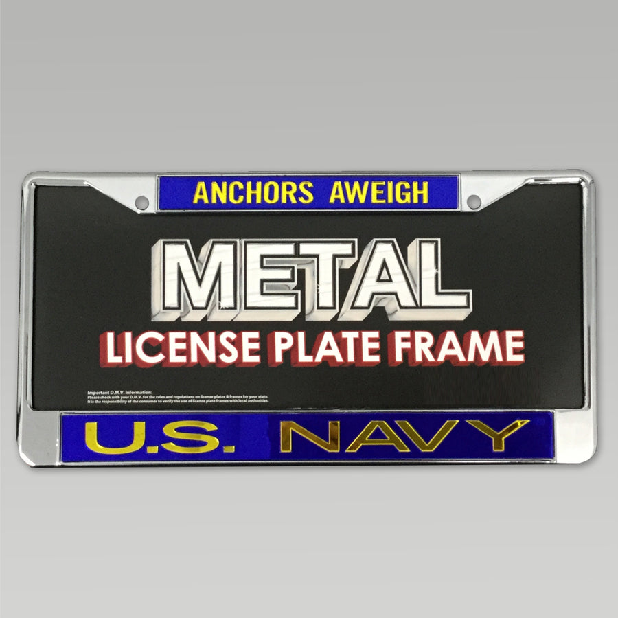 Navy License Plate Frame