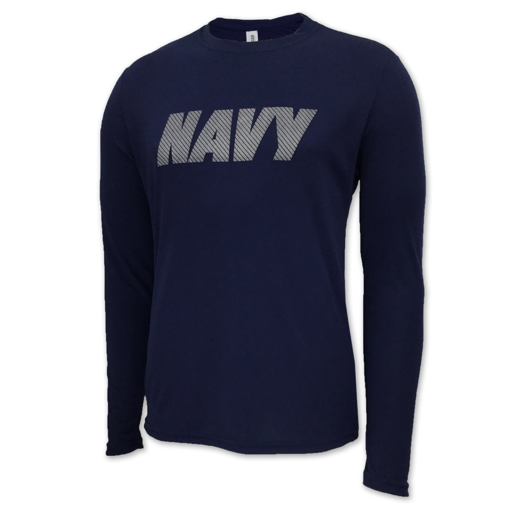 Navy Long Sleeve Performance T (Navy)