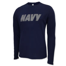 Load image into Gallery viewer, Navy Long Sleeve Performance T (Navy)