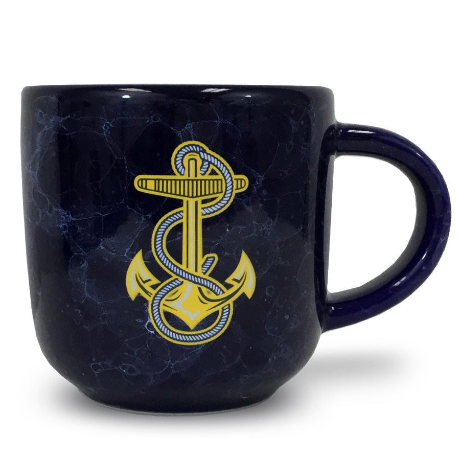 Navy Marbled 17 oz Mug (Navy)