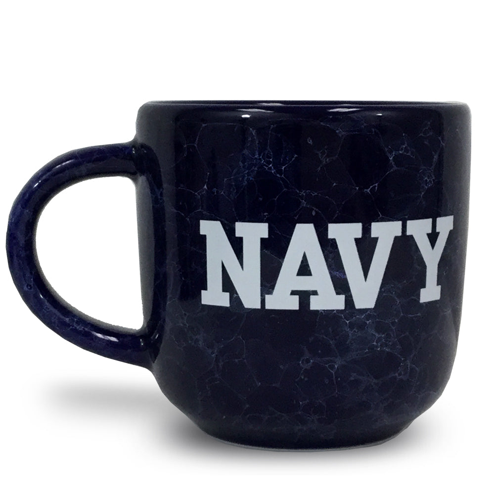 Navy Marbled 17 oz Mug (Navy)