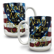 Load image into Gallery viewer, Navy Mom Coffee Mug