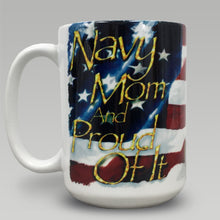 Load image into Gallery viewer, Navy Mom Coffee Mug