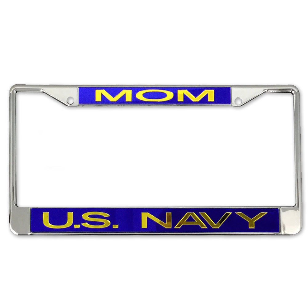 Navy Mom License Plate Frame