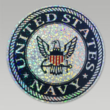 Load image into Gallery viewer, Navy Holographic Logo Decal