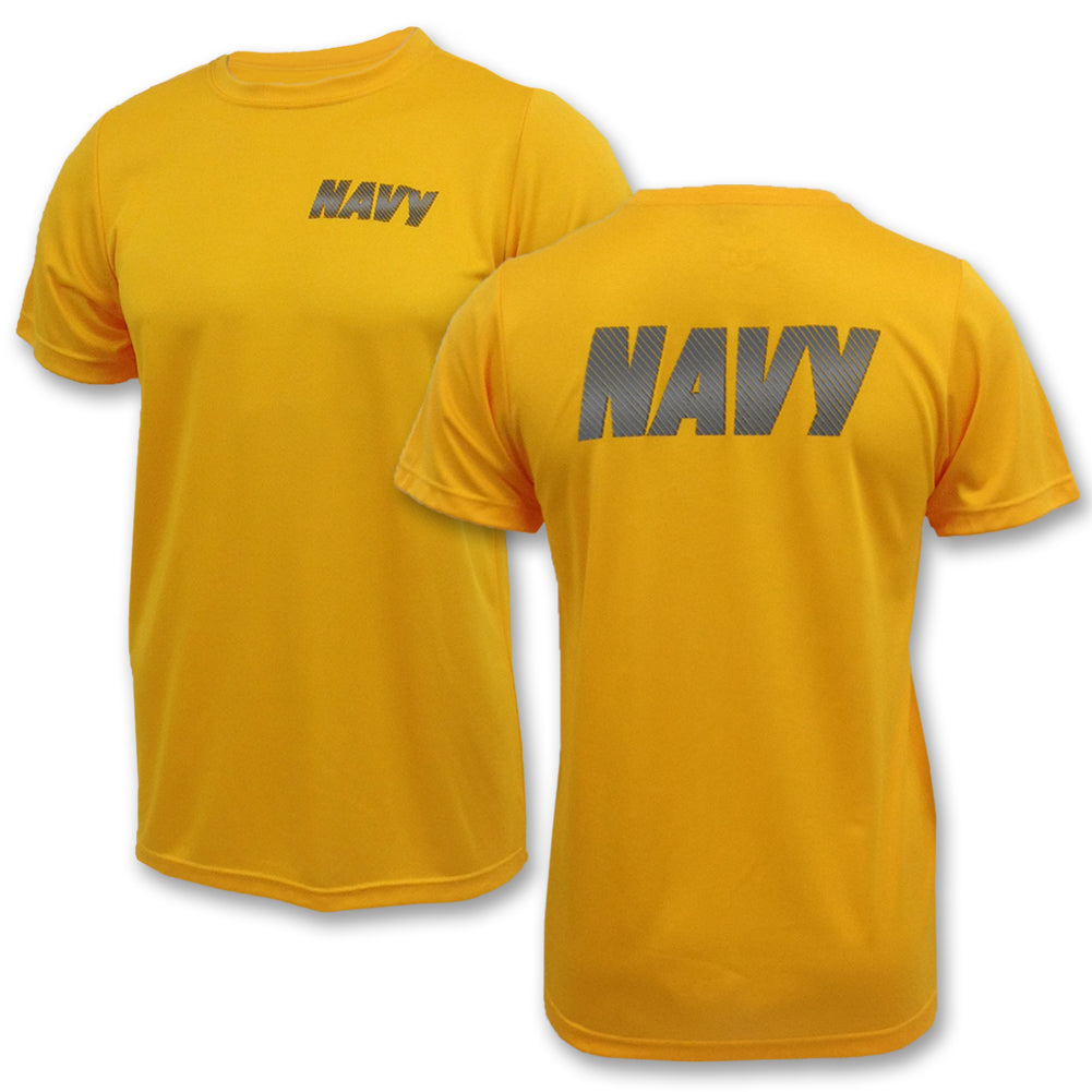 Navy PT T-Shirt (Gold)