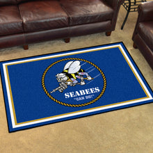 Load image into Gallery viewer, U.S. Navy - SEABEES 4X6 Plush Rug