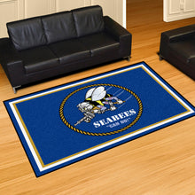 Load image into Gallery viewer, U.S. Navy - SEABEES 5X8 Plush Rug
